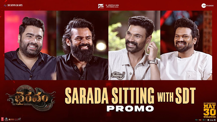 Sarada Sitting With SDT PROMO | Bhairavam | Bellamkonda Sreenivas | Manchu Manoj | Nara Rohith