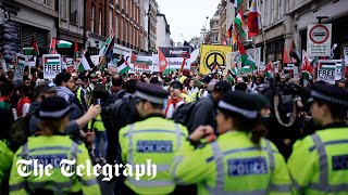 Chants of ‘intifada revolution’ at proPalestinian London protest