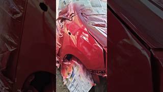 Royal denting painting accident gadi repairing Teflon polish ceramic coating#shortvideos #viral