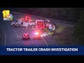 Police: Tractor-trailer driver dies in I-70 crash