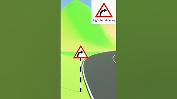 Traffic Signs In India | Right Hand Curve Sign | 3D Animation | Mana 3D | #shorts