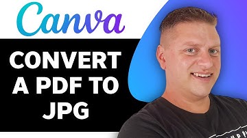 How to Convert a PDF to JPG Using Canva | Canva Tutorial 2025