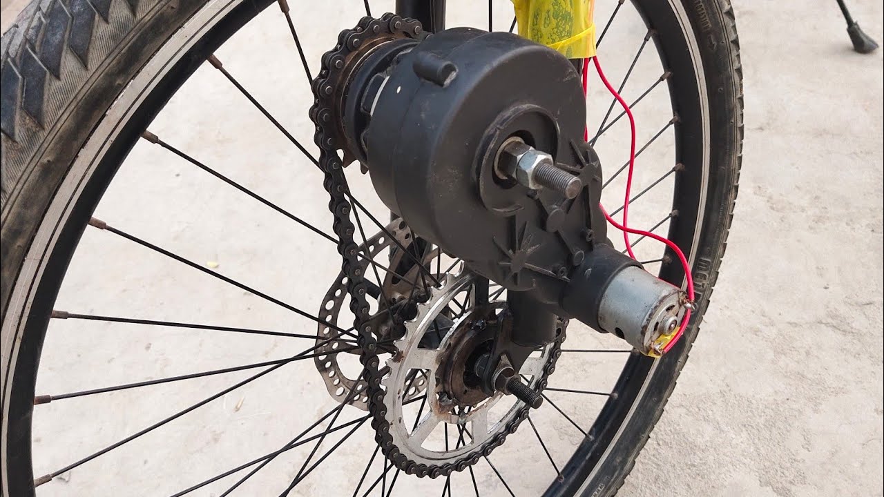 How to make Electric Bike using 775 Dc motor - YouTube