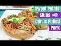 Sweet Potato Skins with Citrus Pulled Pork | Paleo Recipes