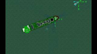 Hull riser mooring analysis (100yr Wind & Wave - Mooring View)