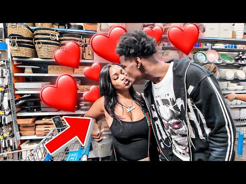 REPEATEDLY KISSING MY CLINGY GIRLFRIEND IN PUBLIC🥰