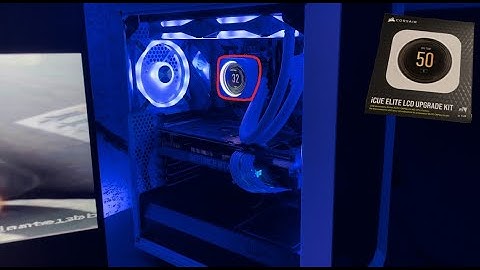 Installing Corsair iCUE Elite LCD Upgrade Kit White and CableMod AIO Sleeving Kit!