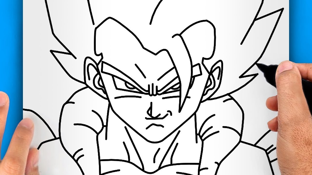COMMENT DESSINER GOGETA FACILEMENT | DESSIN DE GOGETA FACILE - YouTube
