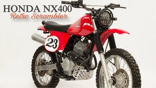 HONDA NX400 FALCON Retro Scrambler Custom by LBC Motorcycles