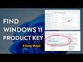 How to Retrieve Windows 11 Product Key - 4 Easy Ways to Find key