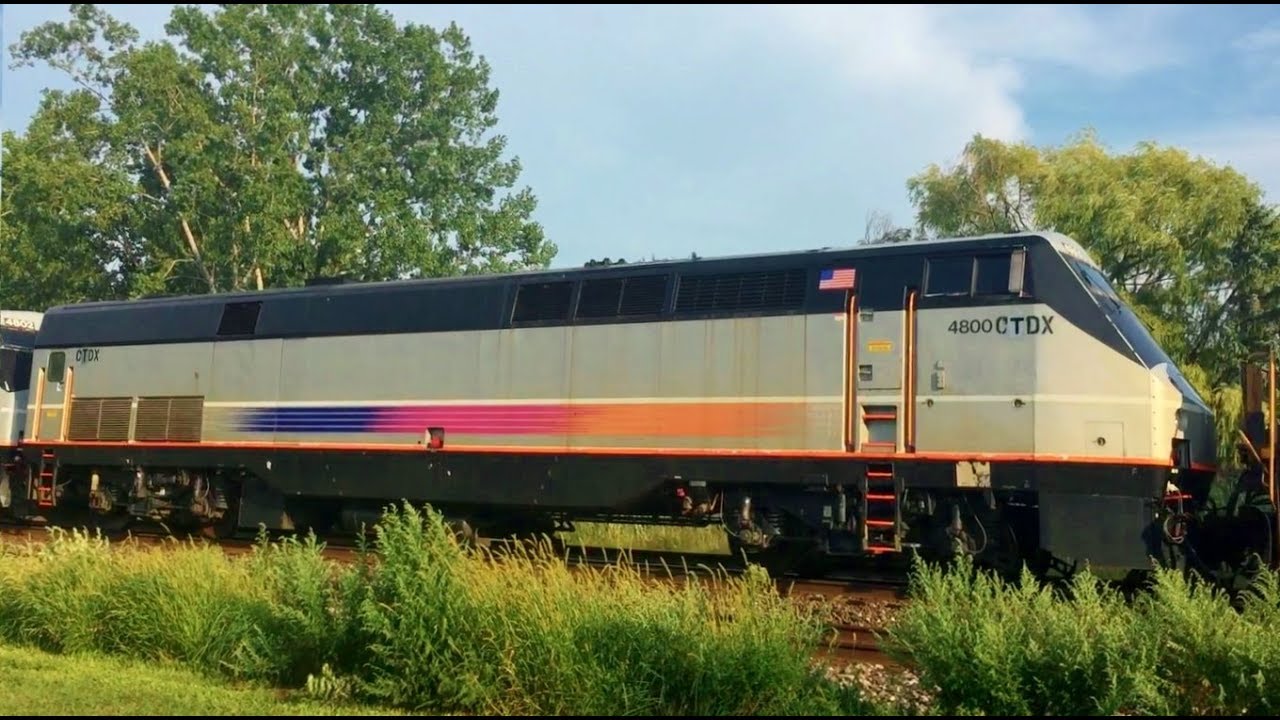bnsf 5729 5 Ex NJT CDOT and Amtrak Engines on Big CSX Train
