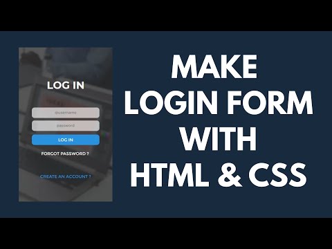 How to Make Login Form With Validation Using HTML & CSS | Citrine Academy