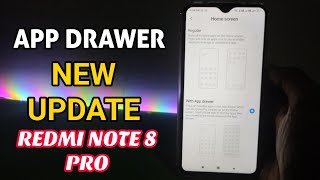 Redmi Note 8 Pro App Drawer New update | App Drawer & Icon Size | OTA Update System launcher screenshot 1