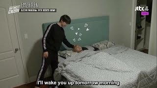 [ENG SUBS] HD Eunhyuk putting NCT Jisung to bed (Why Not The Dancer cut)