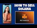 How To Sell Solana On MetaMask | Step By Step Guide - MetaMask Tutorial
