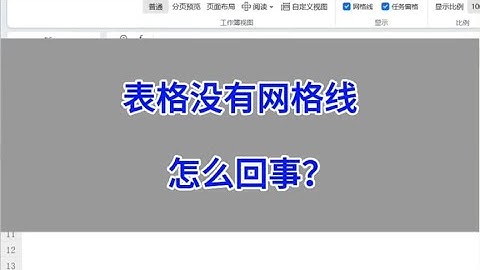 打开Excel表格，没有网格线，怎么回事？#wps #excel #电脑 #职场
