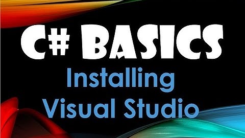 3. C# For Beginners: Downloading And Installing Visual Studio 2015