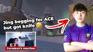 PRX Jing begging for aces but got knife   Forsaken's Reaction