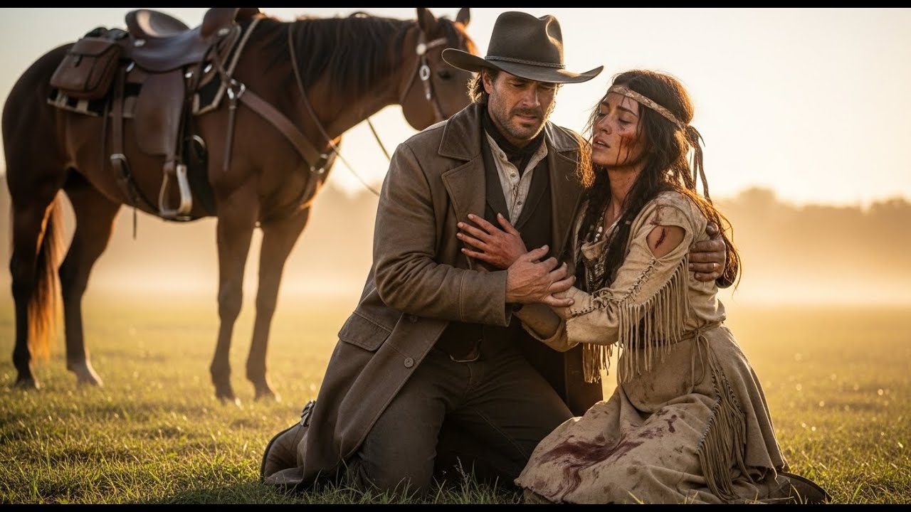 „Prosím… ne znovu,“ zaprosila Apačka — kovboj ustoupil… a zůstal v šoku.