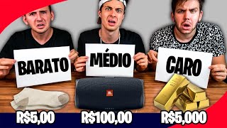 BARATO, MÉDIO OU CARO! - Desafio