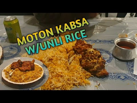 MUKBANG ARABIC RESTAURANT |MOTON KABSA #BAijuanTV