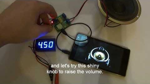 Mini stereo amplifier board from eBay (Chip PAM8406)