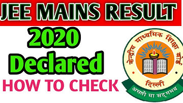 #jeemains result 2020 ||How to check it officially||
