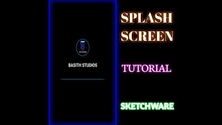 How To Make Splash Screen In Sketchware