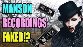 Marilyn Manson Instagram Recordings Were FAKED!?