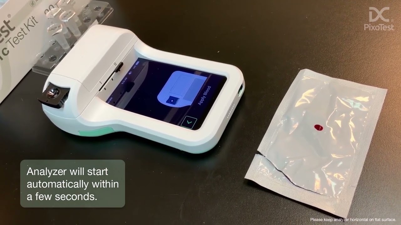 PixoTest® POCT A1c Testing - How to use tutorial (fingerstick)