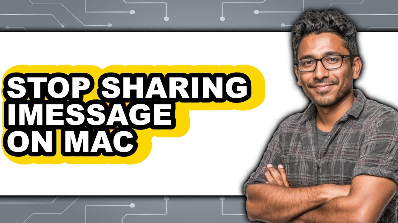How to Stop Sharing Imessage on Mac (only Way) - YouTube