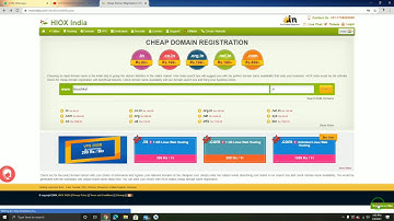 Unlimited Domain .In Domain Only @99 Rupees | Cheap Domain Name In India | Hioxindia Domain Offer.