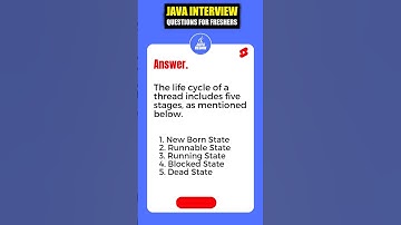 Explain Thread life cycle in java ? Core java interview questions #shorts #shortvideo #viral