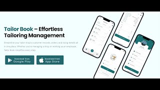 Complete Demo - Tailor Book – Effortless Tailoring Management