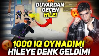 HİÇ GÖRMEDİĞİNİZ BİR HİLECİYLE DENK GELDİM! DUVARDAN GEÇİYOR😡 / PUBG MOBİLE GAMEPLAY