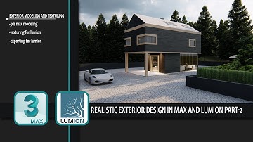 Realistic exterior design in max and lumion Part 2 | 3ds max | Lumion