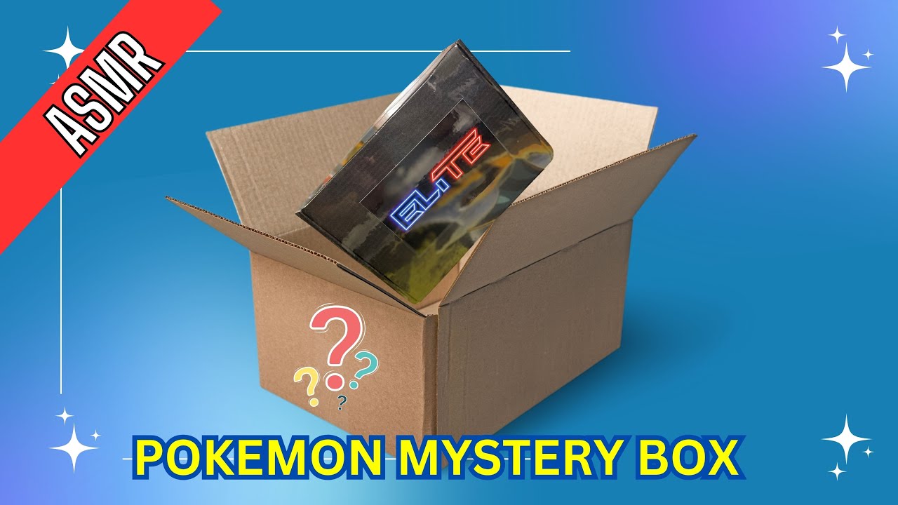 Cracking a Pokemon Mystery Box with ASMR Sounds #asmrsounds #pokemon # ...