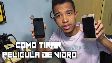 Como retirar a película de vidro do celular?