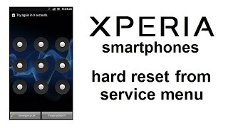 Sony XPERIA - Bypass Password / Hard Reset from service menu screenshot 5