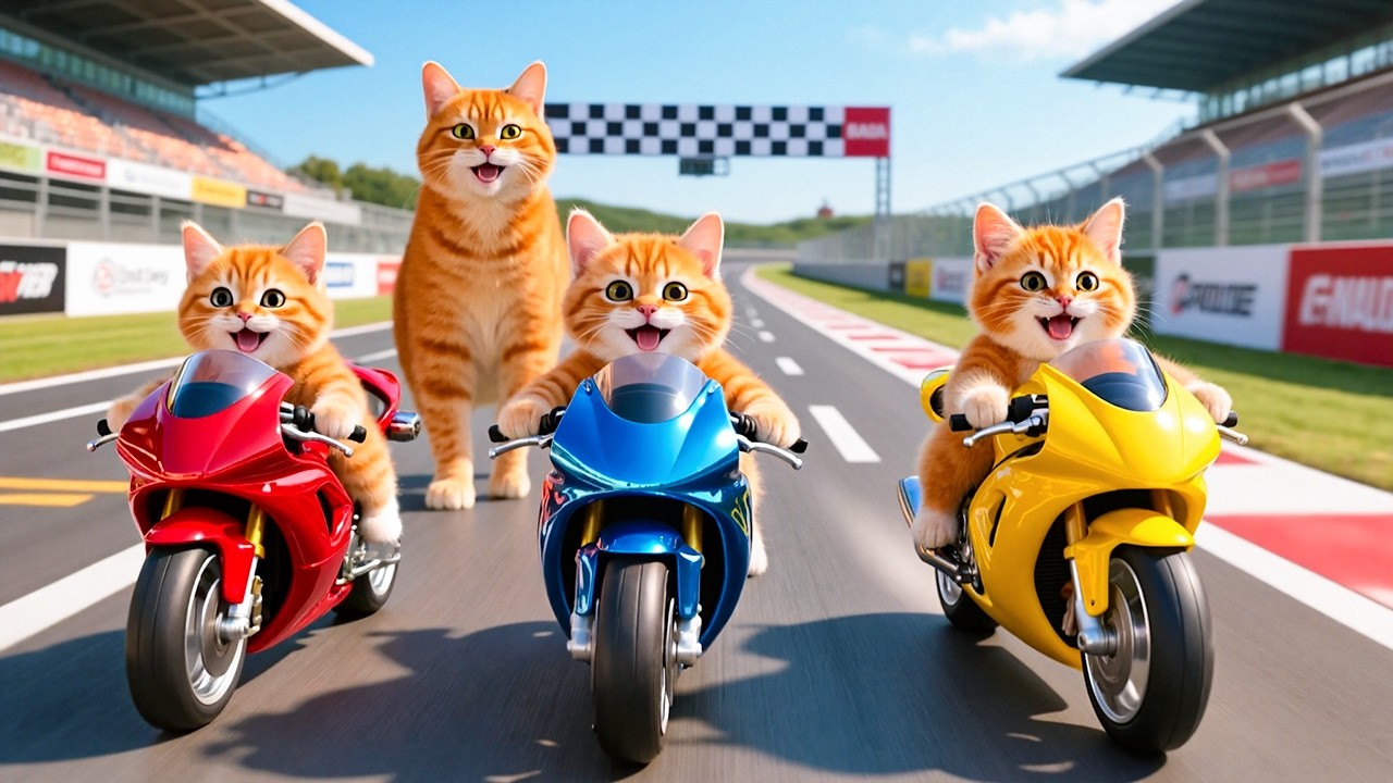 Mama Cat Trims Fur on the Farm and Makes Tiger Hat For Kittens At Home🐾🎩🐯