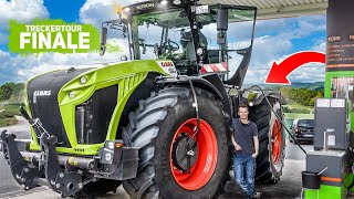 claas xerion tanken, waschen und zieleinfahrt: finale der treckertour! | treckertour tag 10