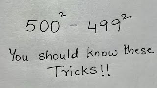 A Very Nice square Problem || You should know this amazing trick