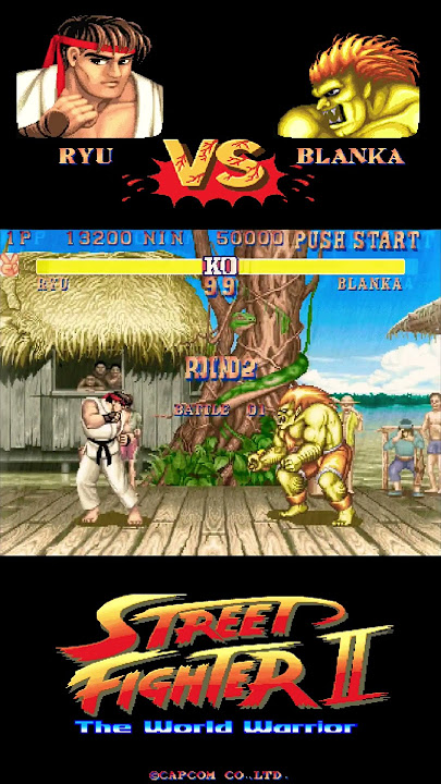 RYU 🔥vs 🔥BLANKA - ⭐️A Magia Clássica dos Arcades⭐️