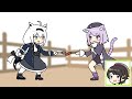 【手描き】おかゆが負けてホッとするスバル【大空スバル/白上フブキ/猫又おかゆ/ホロライブ/切り抜き漫画】