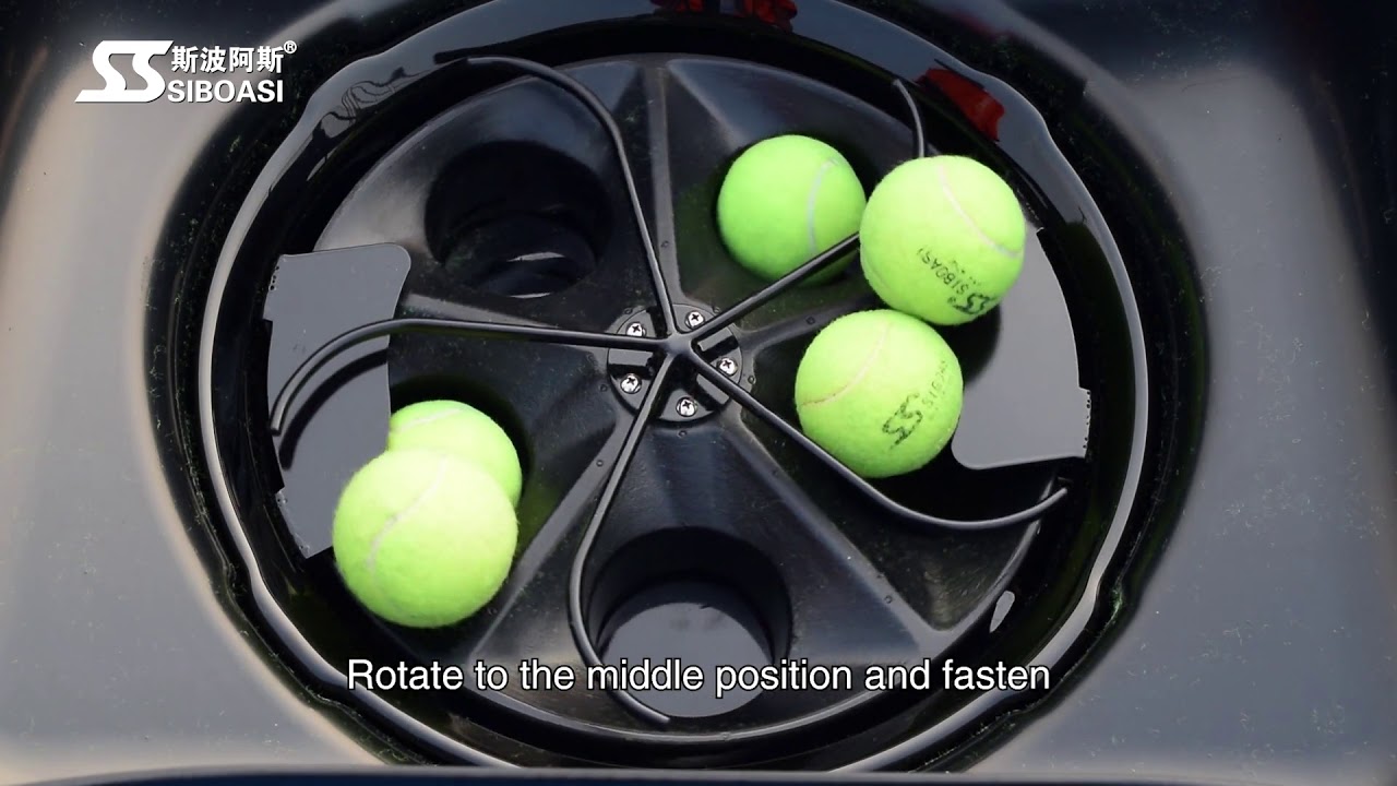 Latest desing drop tennis ball machinebest training partner for