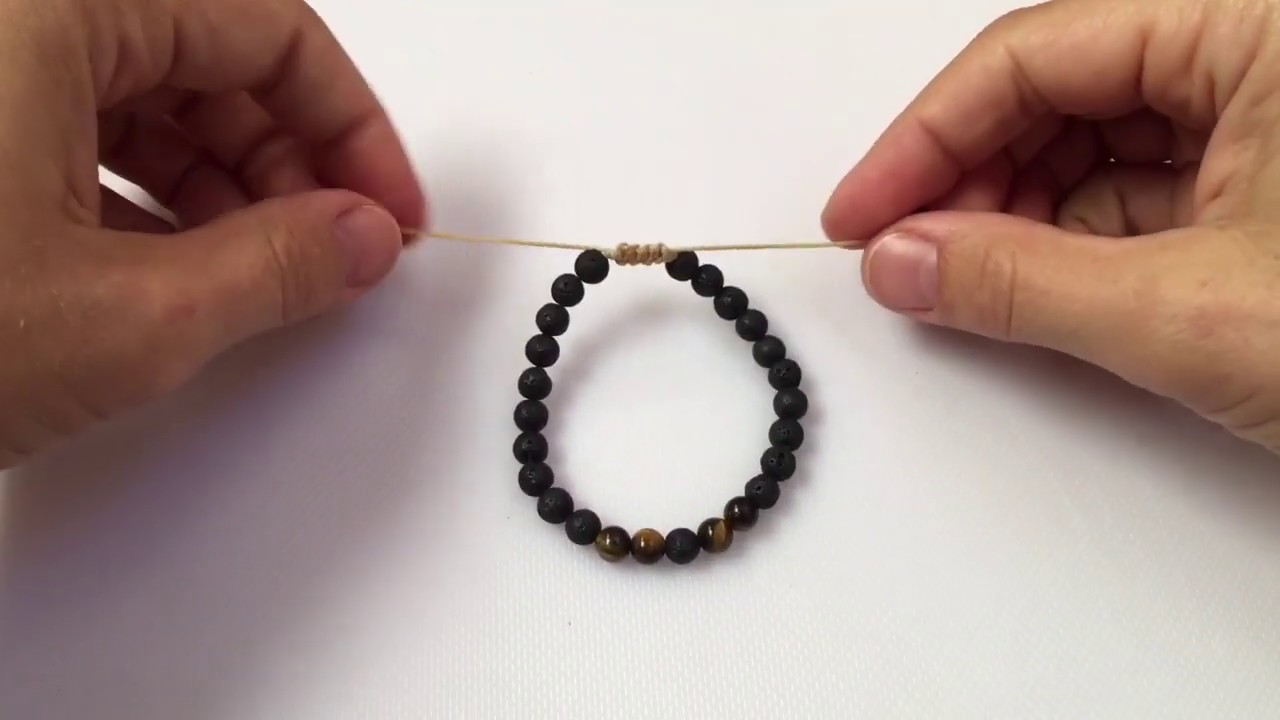 Lava Rock Aromatherapy Bracelet DIY