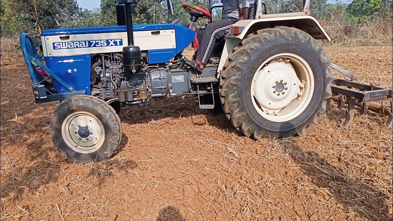 जुताई चल रहा है Swaraj 735 XT ✰✰