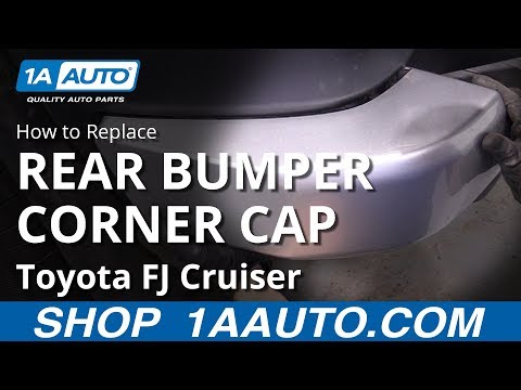 How To Replace Rear Bumper Corner Cap 07 14 Toyota Fj Cruiser