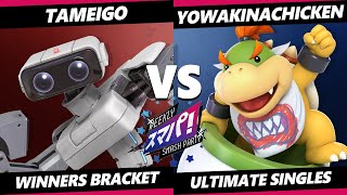 Sumapa 125 - tameigo (ROB) Vs. YowakinaChicken (Bowser Jr.) Smash Ultimate - SSBU