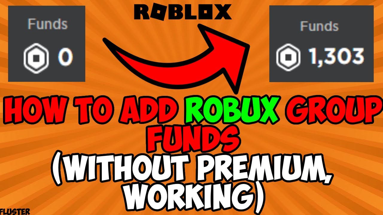 HOW TO ADD ROBUX GROUP FUNDS ROBLOX YouTube